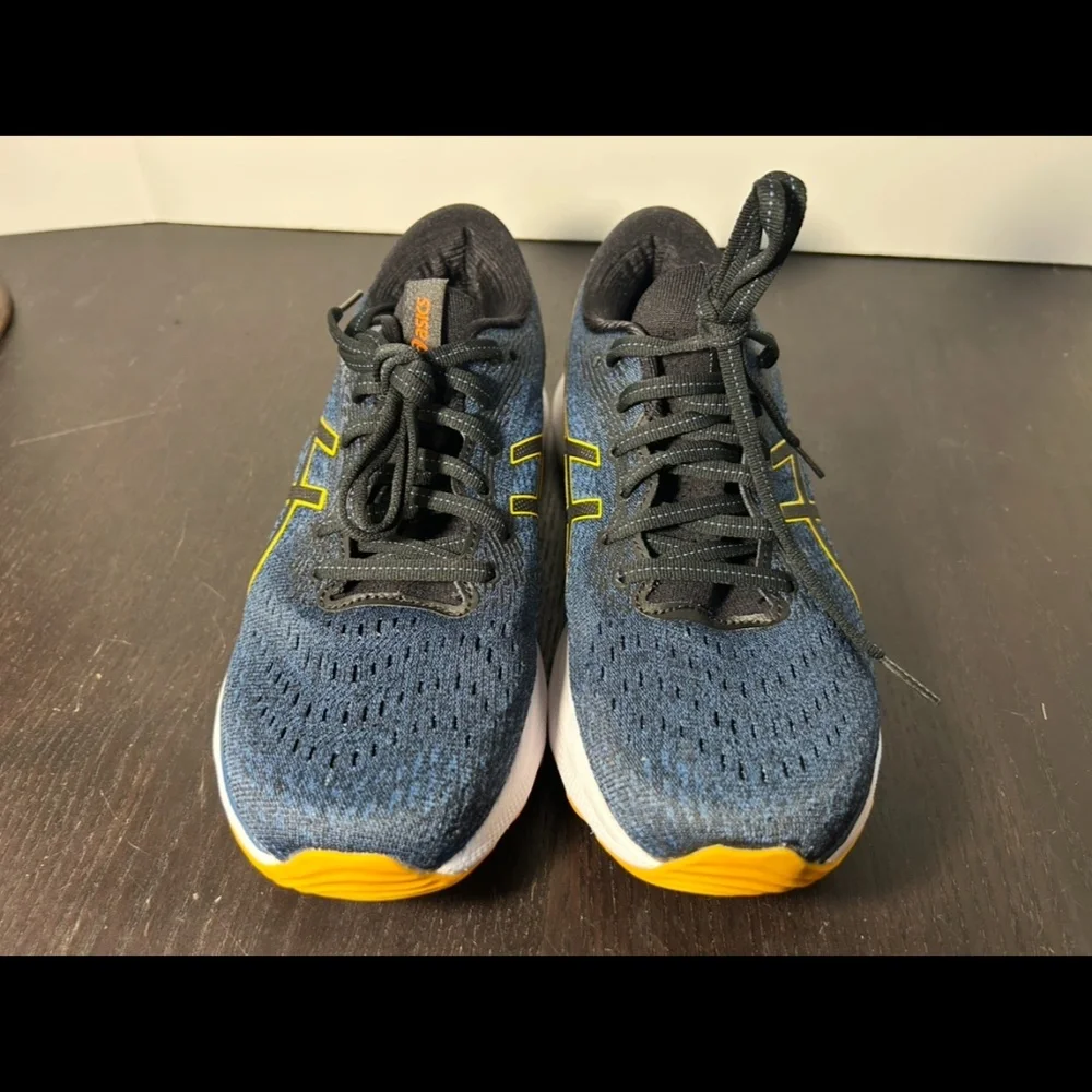 Asics Gel Nimbus 24 Running Shoes Sneakers Mens Azure/Amber Size 7.5